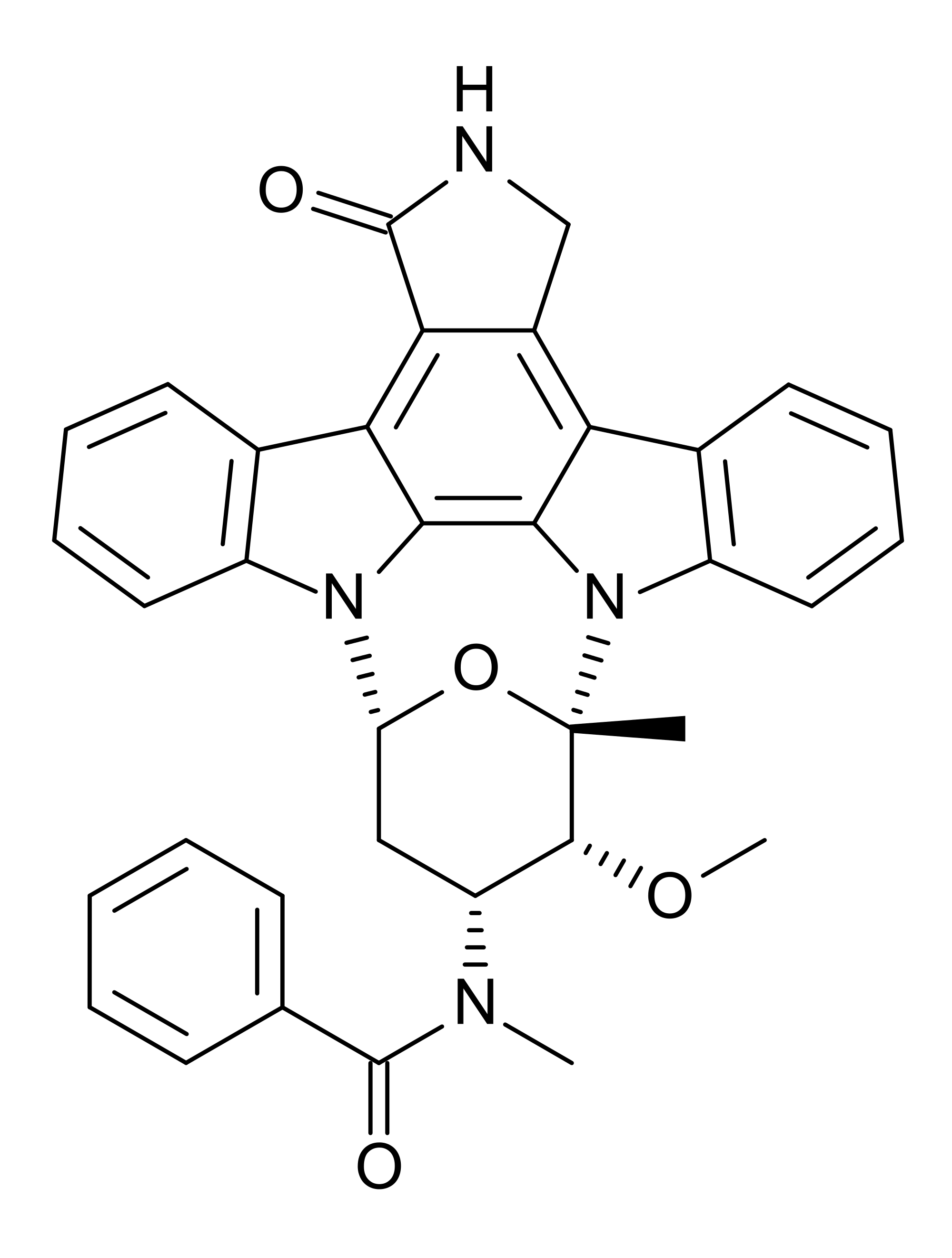 Midostaurin 2D Structure 