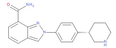 Niraparib 2D Structure 