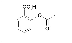 Diagrama de la estructura molecular de Aspirin