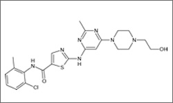 Diagram of the molecular structure of Dasatinib