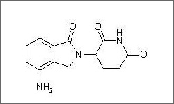 Diagram of the molecular structure of Lenalidomide