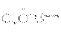 Diagram of the molecular structure of Ondansetron