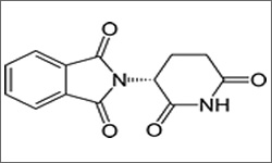 Diagram of the molecular structure of Thalidomide