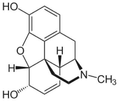 Structure of morphine Structure of morphine