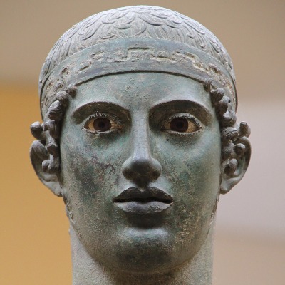 Statue from the the Delphi museum