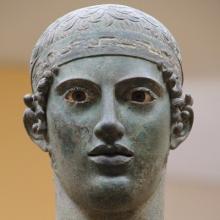 Statue from the the Delphi museum
